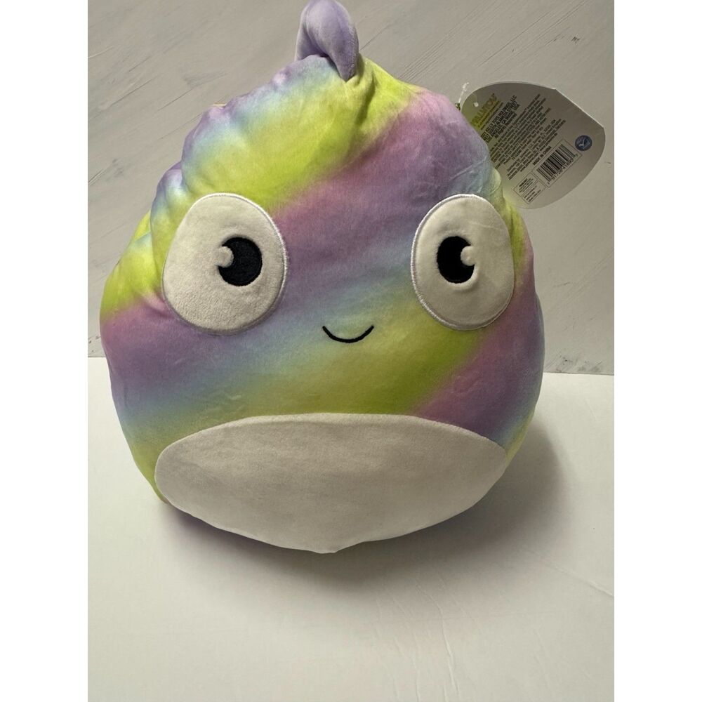 New Squishmallows Honeydew Chameleon Plush Rainbow Kellytoy Stuffed Animal Soft